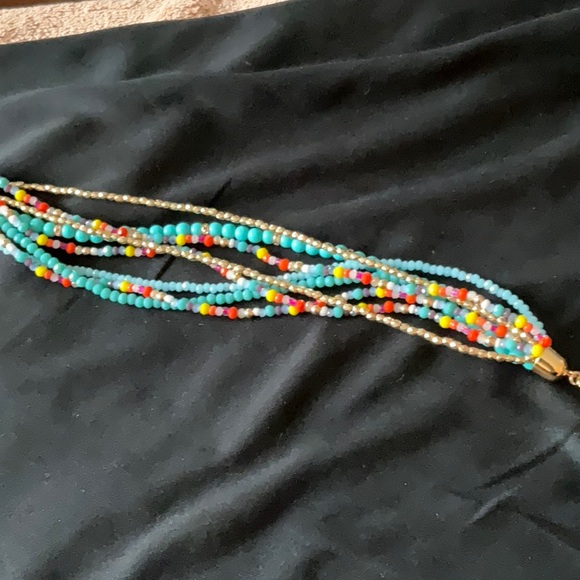 Rosa Jewelry, Goldtone Beaded Necklace, 20” - Picture 3 of 5